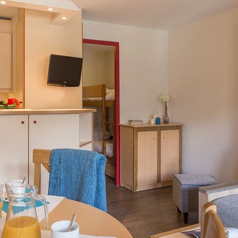 Studio 4 personen - 1 slaapgedeelte