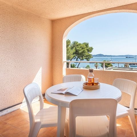 Studio 5 personen - 1 slaapgedeelte - Uitzicht op zee