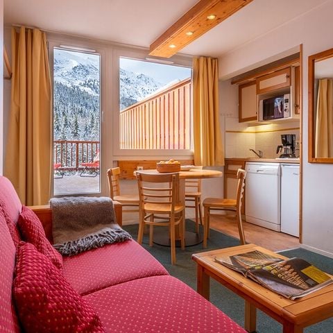 Studio 4 personen - Studio 4 personen - 1 slaapgedeelte - Uitzicht op de vallei - Balkon