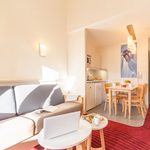 Studio 4 personen - 1 slaapgedeelte - Vrij uitzicht op de bergen