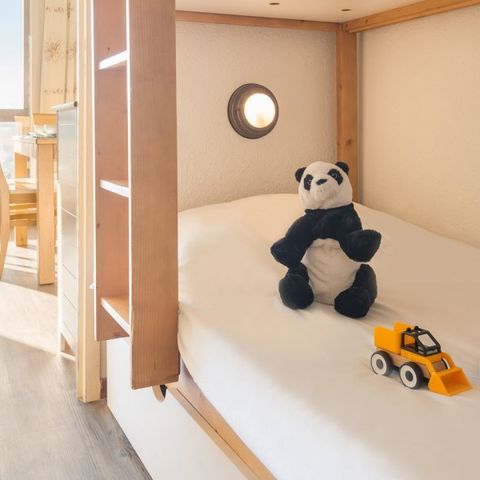Studio 4 personen - 1 slaapgedeelte - Vrij uitzicht op de bergen