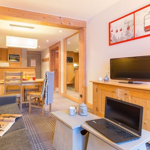 Appartement 4 personen - 1 slaapkamer - Vrij uitzicht op de bergen