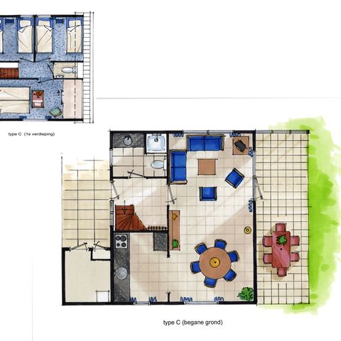 Bungalow 6 personen - C