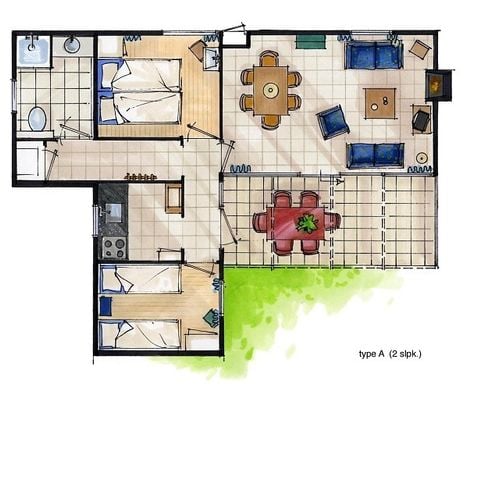 Bungalow 4 personen - A