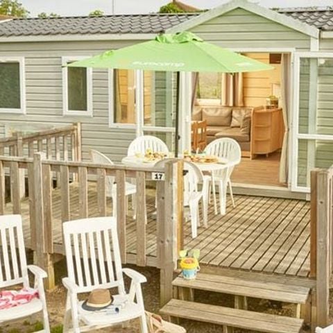 Stacaravan 8 personen - Stacaravan | Classic | 3 slaapkamers | 6/8 pers. | Terras met verhoging, niet overdekt