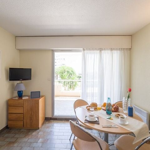 Studio 4 personen - 1 slaapgedeelte - Zicht op de haven