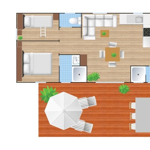 Bungalow 8 personen - Cottage Next XXL Family
