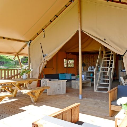 Safaritent 6 personen - Spotty Lodge Family (max. 4 volwassenen)