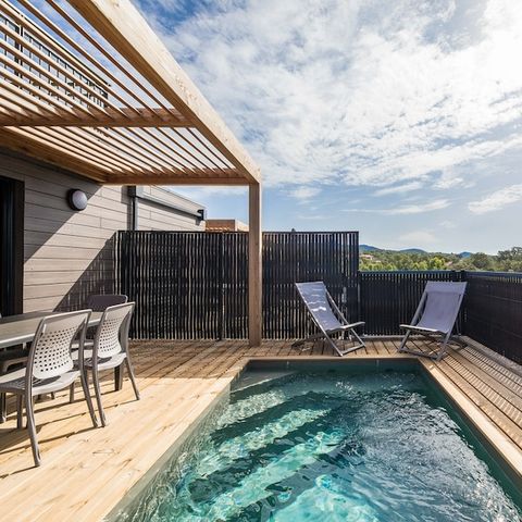 VAKANTIEHUIS 6 personen - - 3 bedrooms - Duplex - Air conditioned - 4m private swimming pool - Terrace