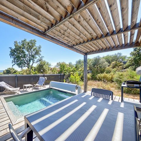 VAKANTIEHUIS 6 personen - - 3 bedrooms - Duplex - Air conditioned - 4m private swimming pool - Terrace