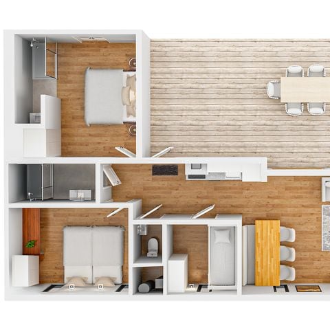 Villa 6 personen - Bos Cottage BOC6D