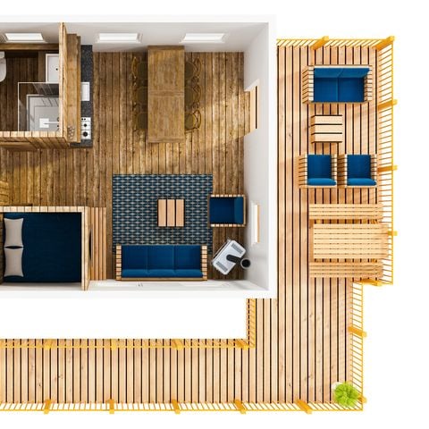 Lodge 8 personen - Lodge Waterlodge