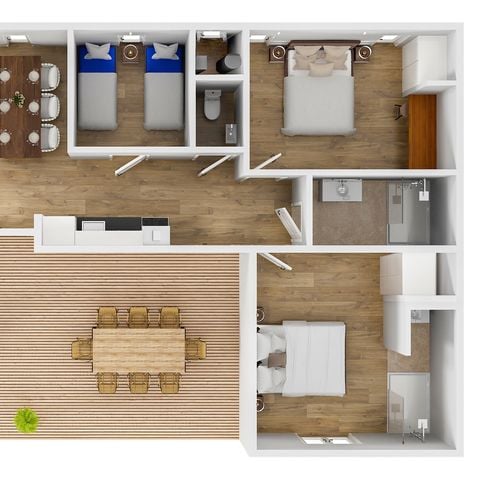 Villa 6 personen - Bos Cottage BOC6A