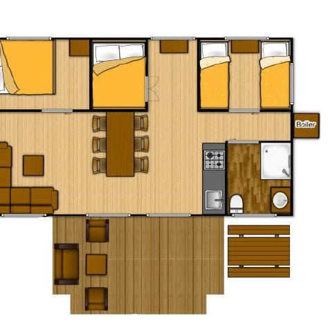 Lodge 8 personen - Glamping