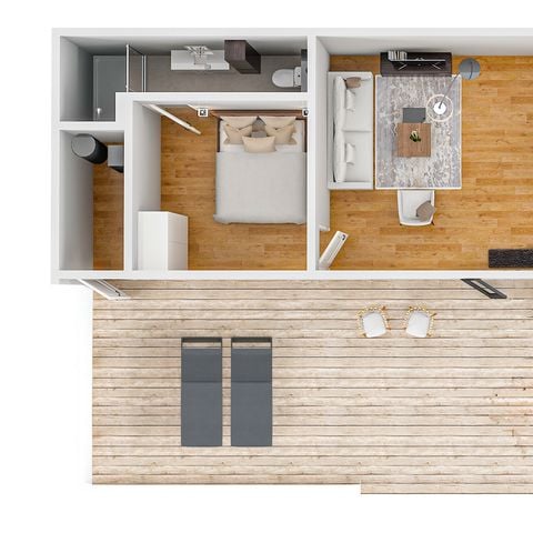 VAKANTIEHUIS 2 personen - Bos Cube