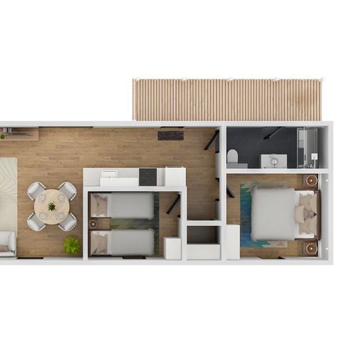 Bungalow 2 personen - Water Cube