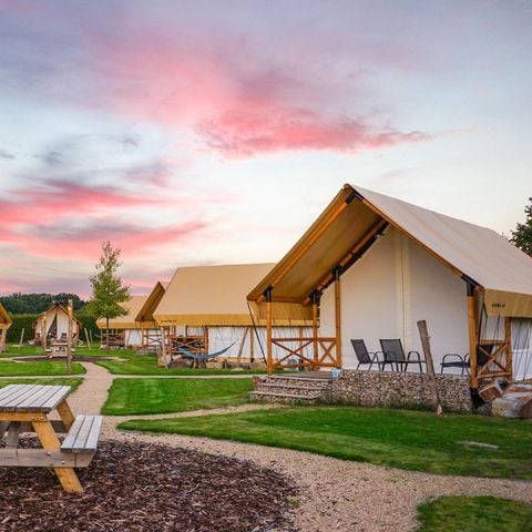 Glampingtent 6 personen - Papillio 4+2