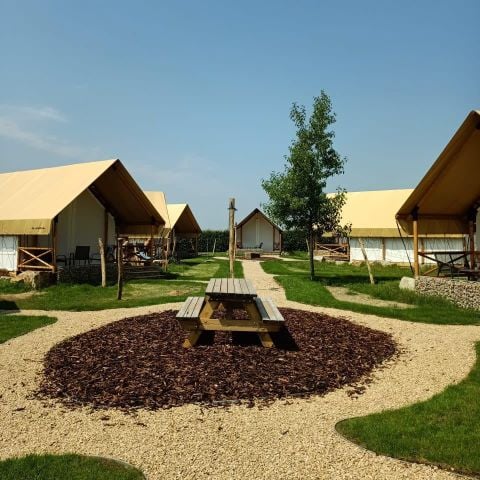 Glampingtent 6 personen - Papillio 4+2
