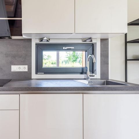 Lodge 6 personen - Waterlodge 6 Deluxe met sauna en hottub