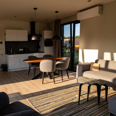 Lodge 4 personen - met hondenhek, sauna en hottub