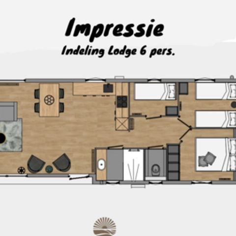 Lodge 6 personen - Lodge Zonneweelde Lodge