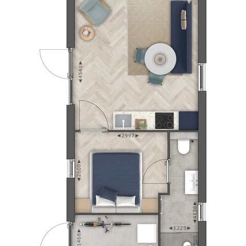 Lodge 2 personen - Waterlodge met hottub