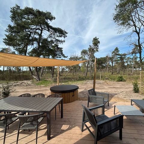 Lodge 6 personen - Boslodge met hottub & sauna
