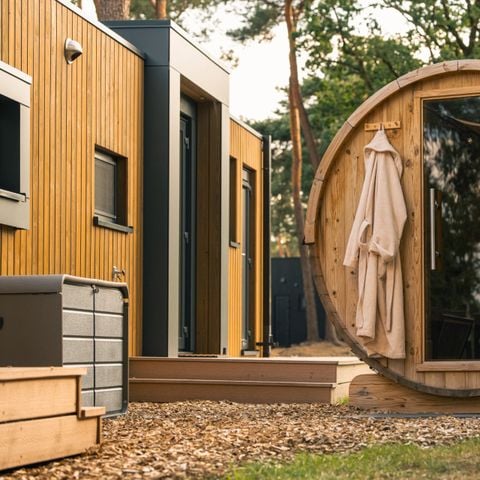 Lodge 4 personen - Met hottub & sauna