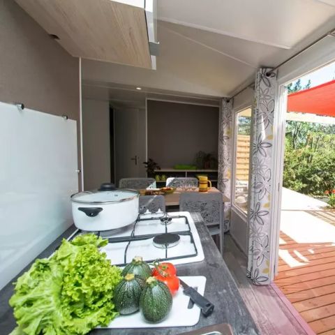 Stacaravan 6 personen - Cottage Romarin 4 Kamers 6 Personen Airconditioning Privé Spa