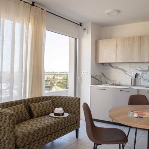 Appartement 4 personen - Appartement 4 personen - 2 slaapkamers - Balkon - Uitzicht op bergen en golf (34E)