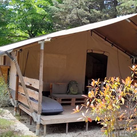 Safaritent 5 personen - incl. sanitair