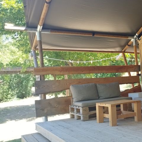 Safaritent 5 personen - incl. sanitair