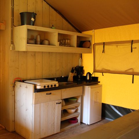 Safaritent 6 personen - incl. sanitair