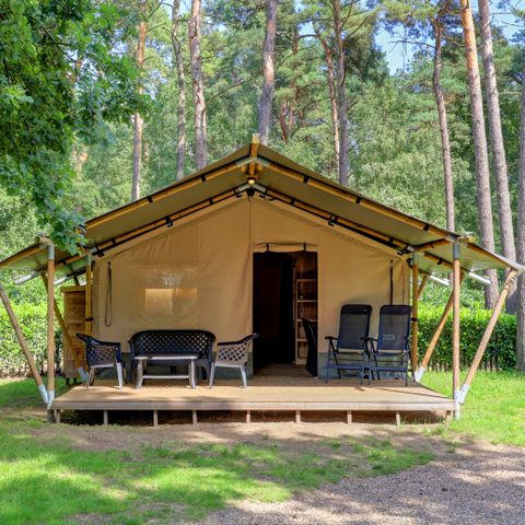Safaritent 4 personen - incl. sanitair