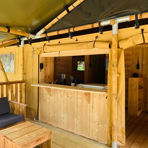 Safaritent 5 personen - incl. sanitair