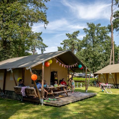 Safaritent 6 personen - incl. sanitair