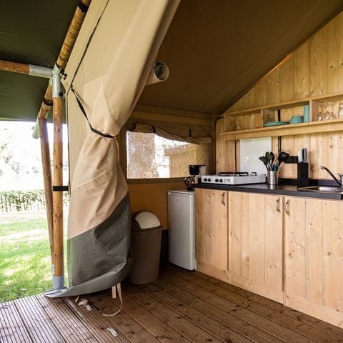 Safaritent 4 personen - incl. sanitair