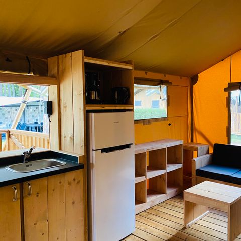 Safaritent 5 personen - incl. sanitair