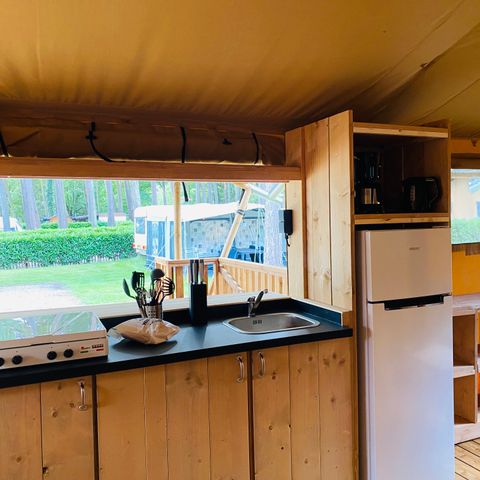 Safaritent 5 personen - incl. sanitair