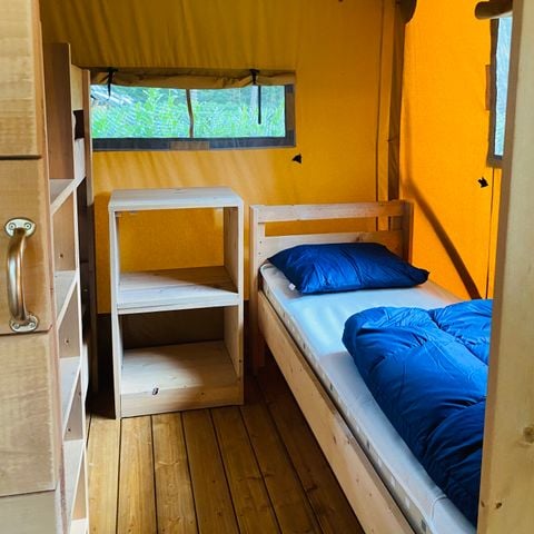Safaritent 5 personen - incl. sanitair