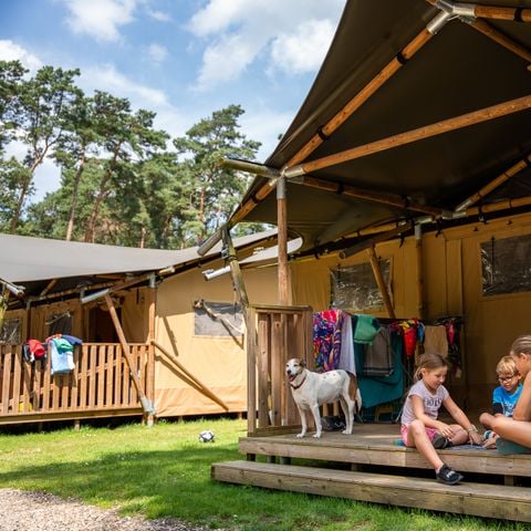 Safaritent 5 personen - incl. sanitair