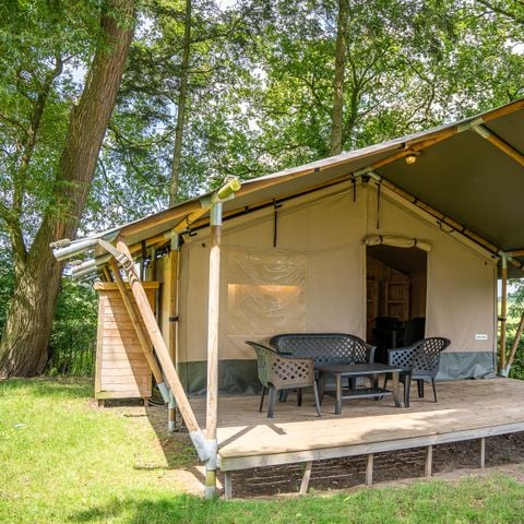 Safaritent 4 personen - incl. sanitair