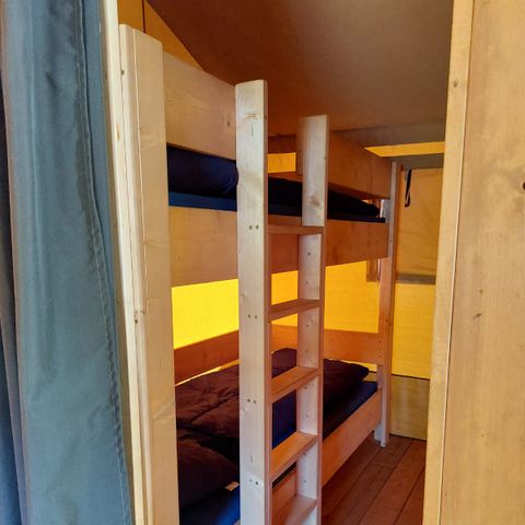 Safaritent 4 personen - incl. sanitair