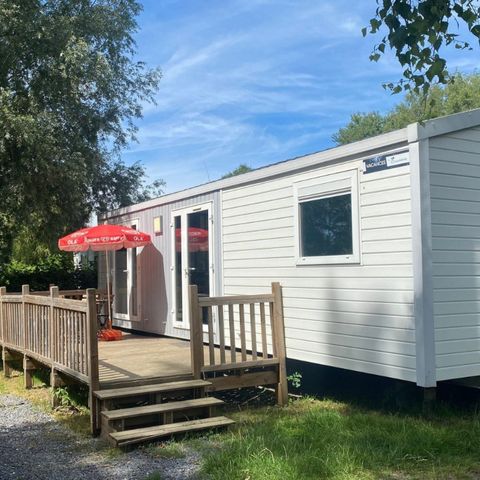 Stacaravan 6 personen - De Luxe mobilhome 6 persoons met terras