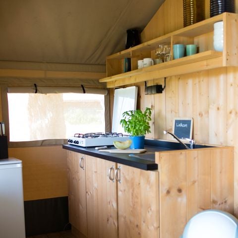 Safaritent 4 personen - incl. sanitair