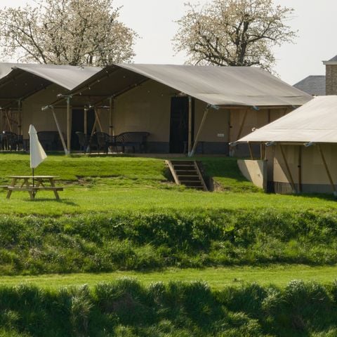Safaritent 6 personen - Standaard Maaszicht
