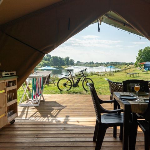 Safaritent 6 personen - Standaard Maaszicht