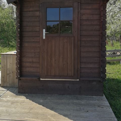 Safaritent 6 personen - met privé sanitair unit