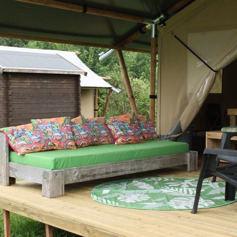 Safaritent 6 personen - incl. privé sanitair unit