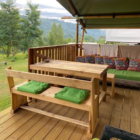 Safaritent 6 personen - incl. privé sanitair unit